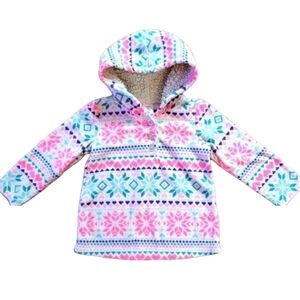 CARTERS 18m cozy winter fleece sherpa hoodie pullover